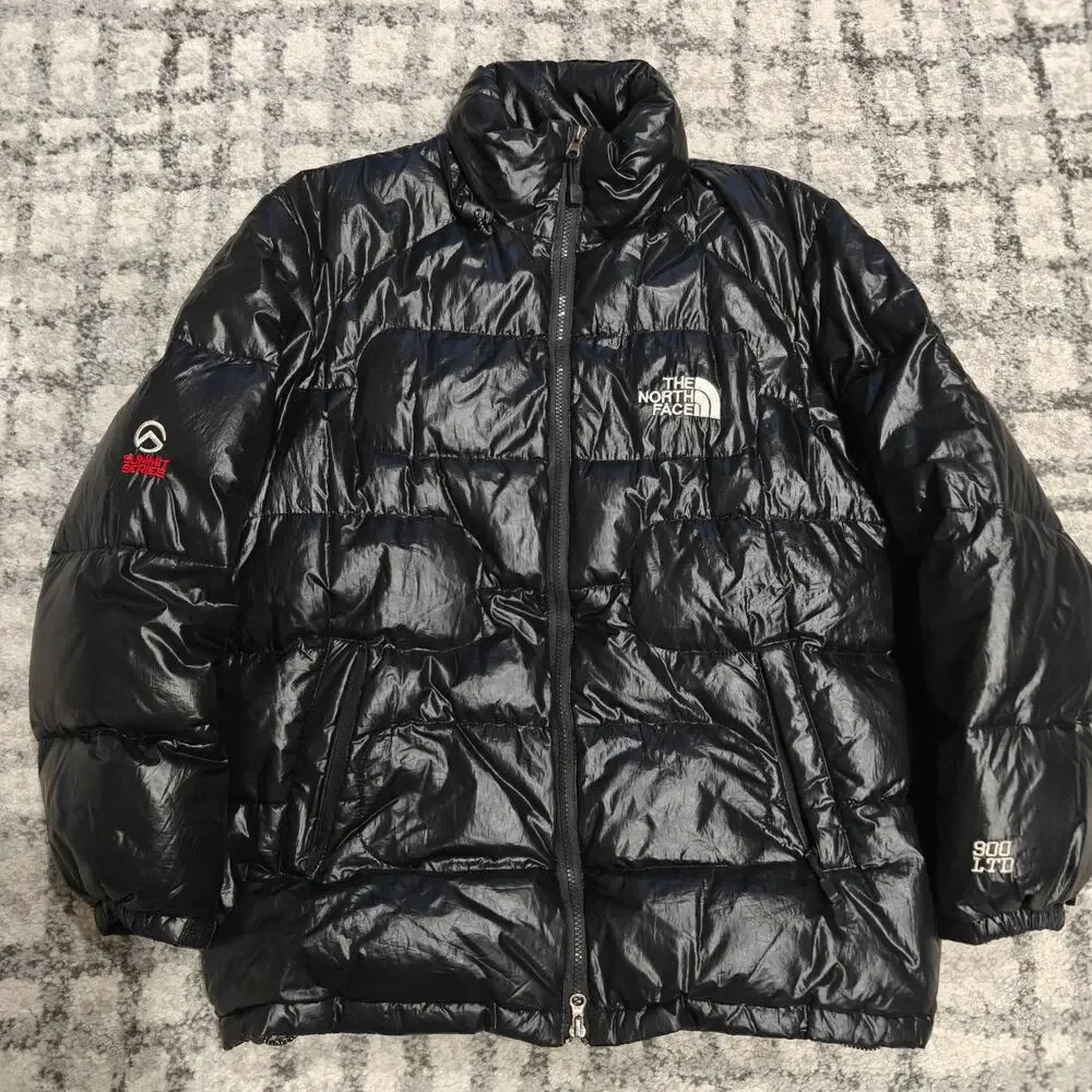 Vintage The North Face Summit Series 900 LTD Down Jacket Black Medium Shiny